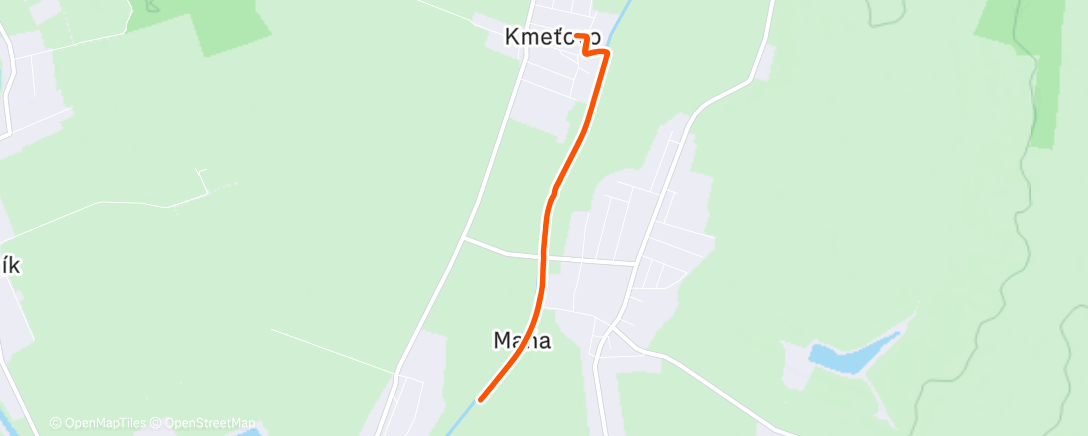 Map of the activity, Žitava
