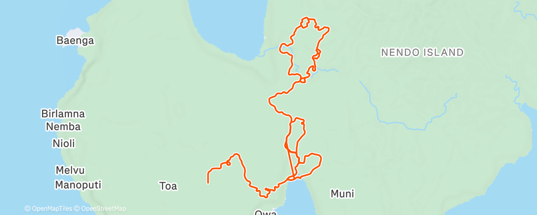 Map of the activity, 🔵 Endurance Z1/Z2