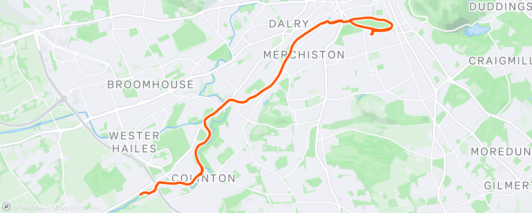 Map of the activity, Morning Run