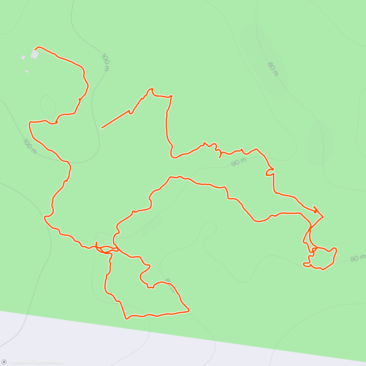Map of the activity, Parque Witeck