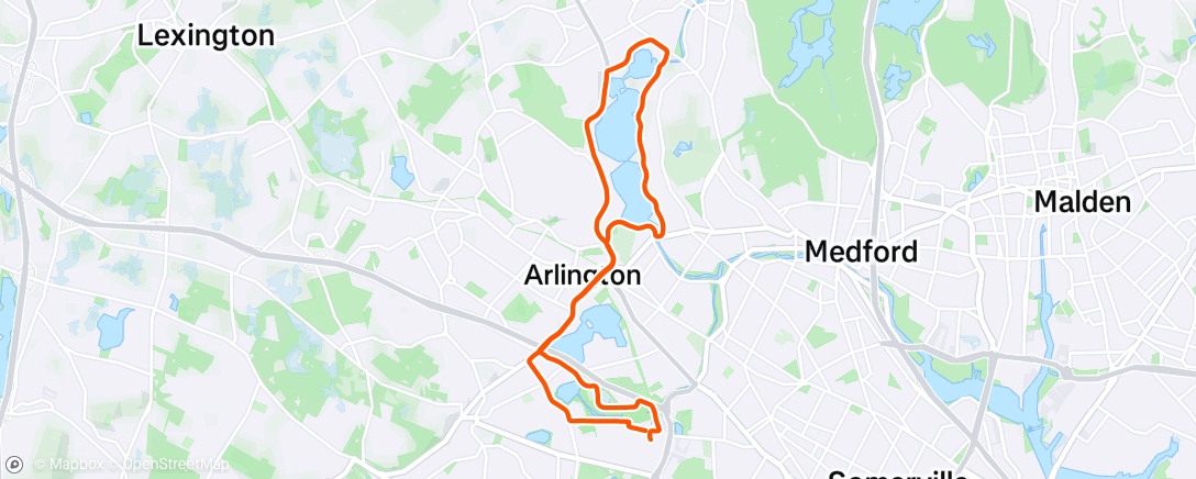 Map of the activity, Morning Ride