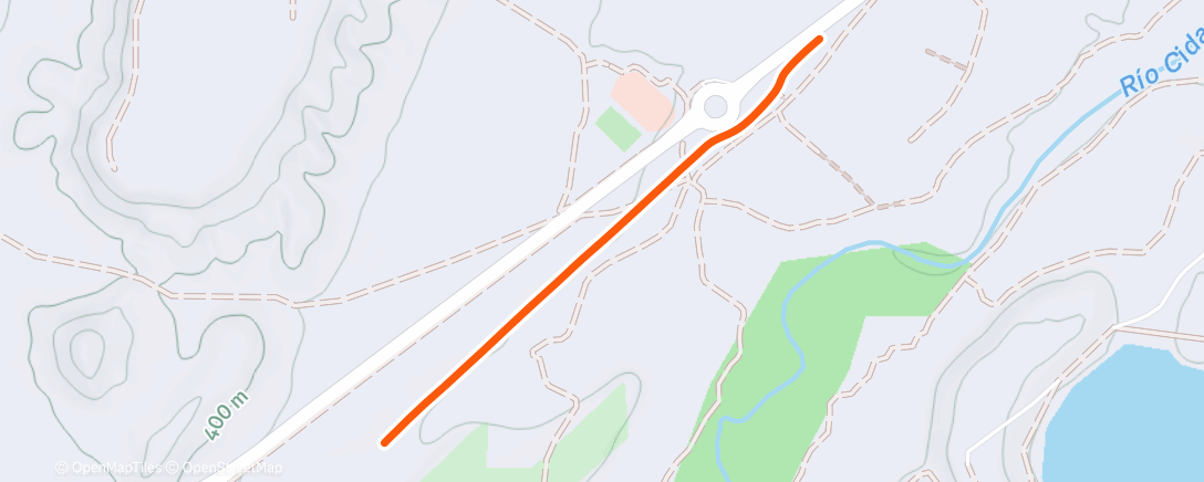 Map of the activity, Carrera de mañana