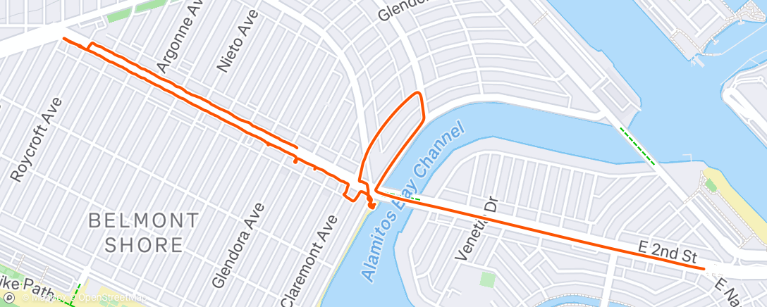 Map of the activity, Afternoon Walk