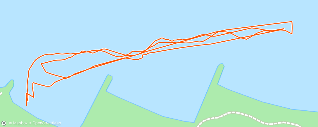 Map of the activity, Morning Swim Masthead Beach with the Baysiders