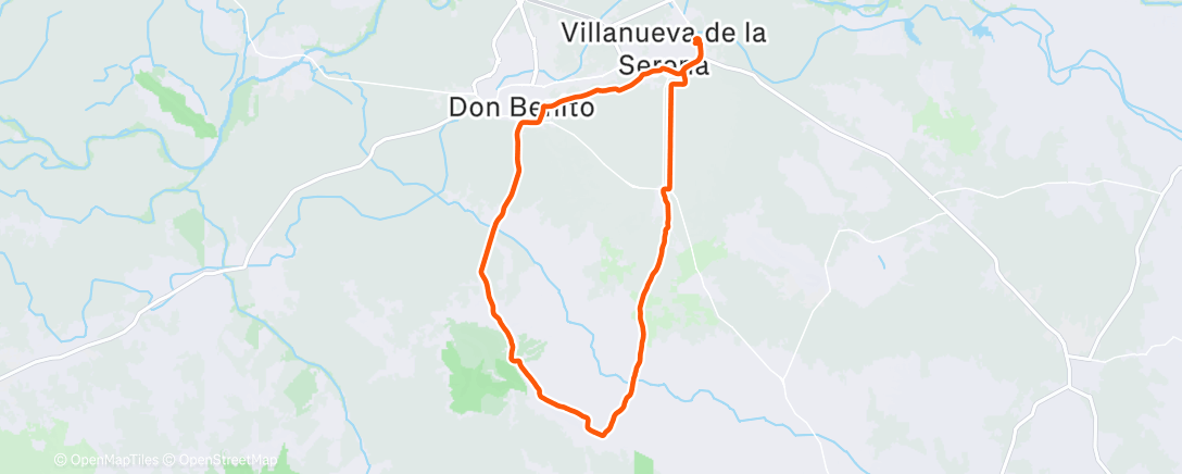 Map of the activity, Bicicleta de montaña matutina