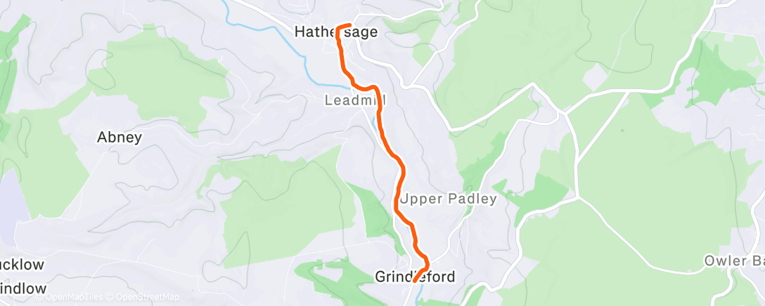 Map of the activity, Grim. Good luck to Trigger runners