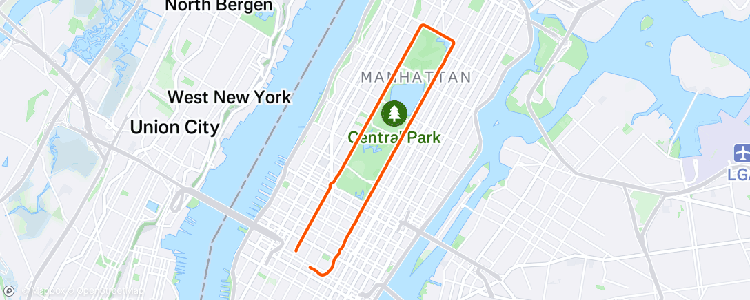 Map of the activity, New York, Manhattan / New York, Central Park