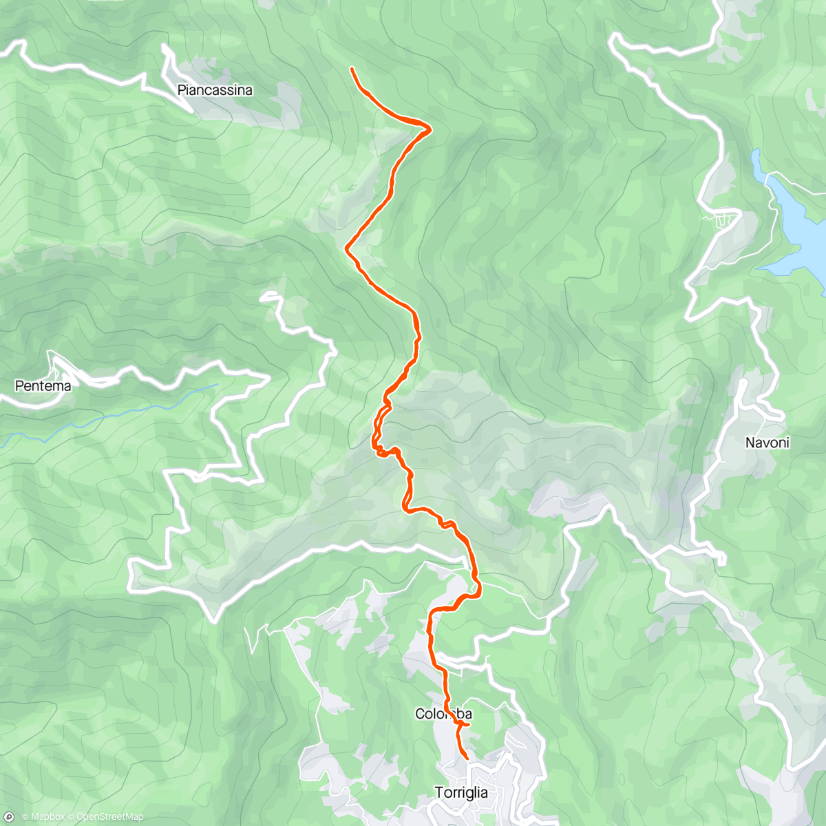 Mapa de la actividad, Trail del compleanno 🎂 Parco dell'Antola LIGURIA