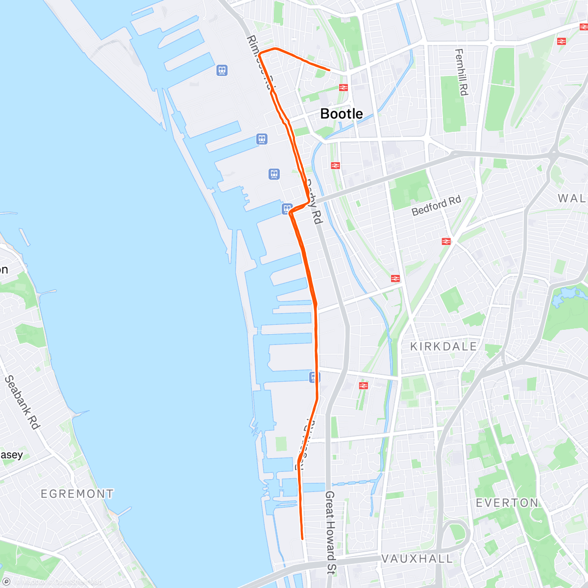 Map of the activity, Morning Run