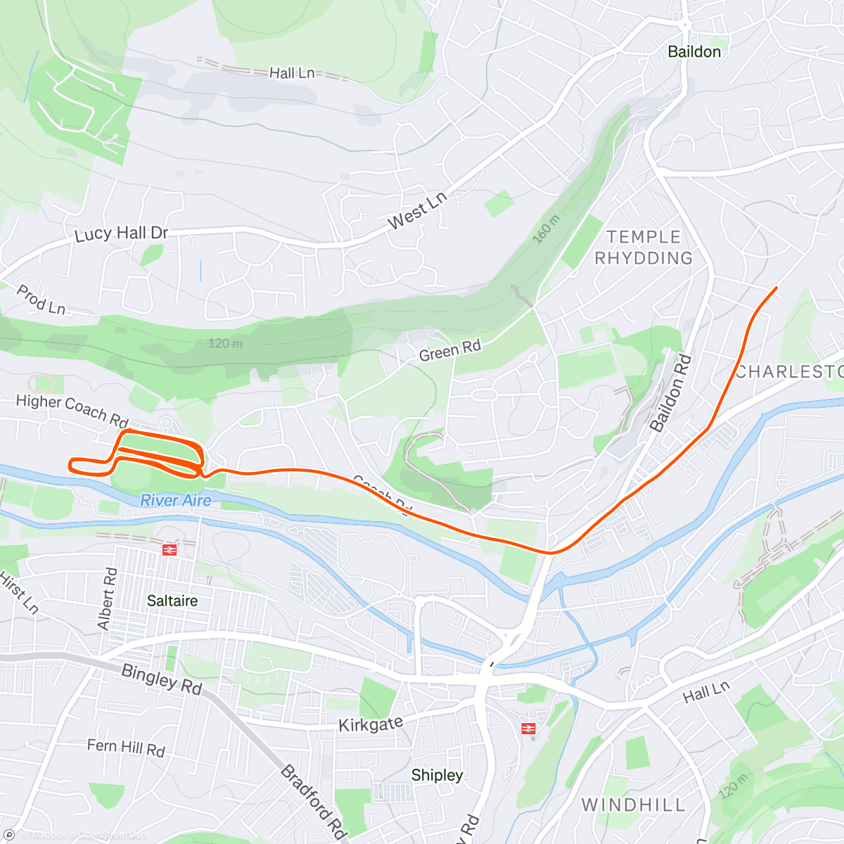 Map of the activity, PR 30, spot the non runner!!