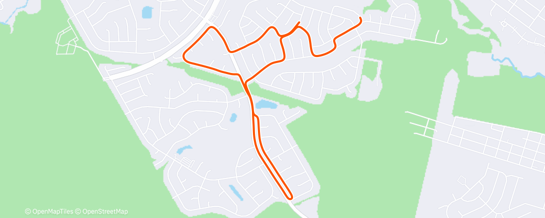 Map of the activity, Nike Run Club: Tuesday Morning Run in the crazy wind 💨