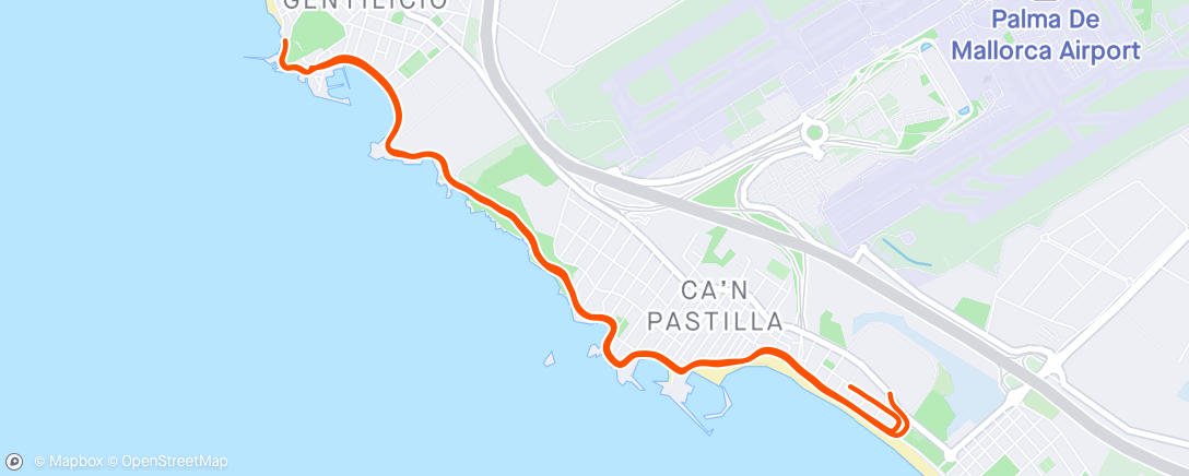 Map of the activity, Mallorca jogg#2