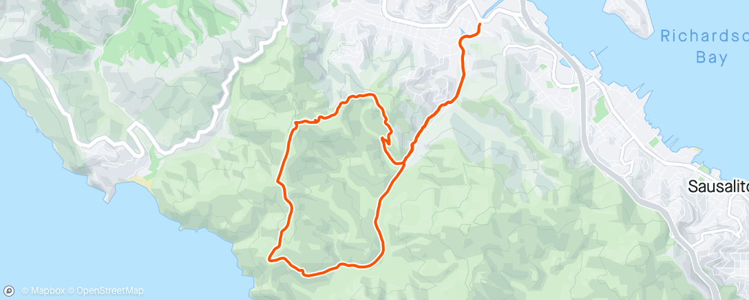 Map of the activity, SFRC Trail Run