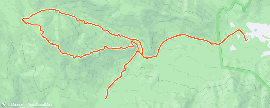 Map of the activity, Robertson Mtn Trail Loop