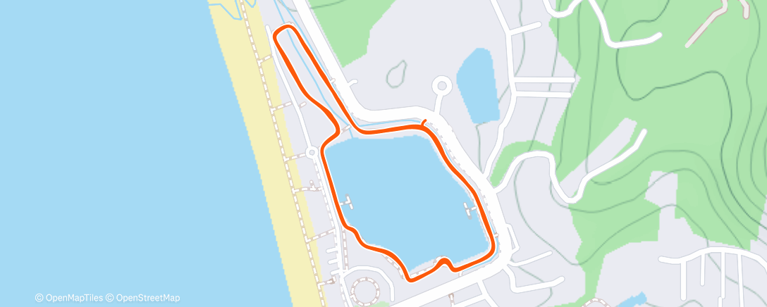 Map of the activity, Утренний забег