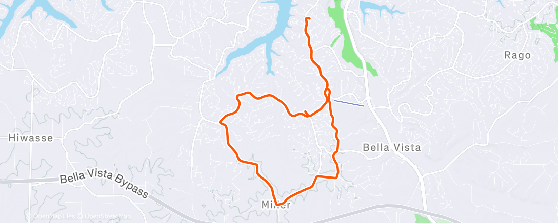 Map of the activity, Afternoon Ride