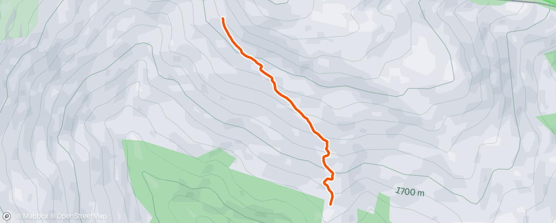 Map of the activity, Morning Hike