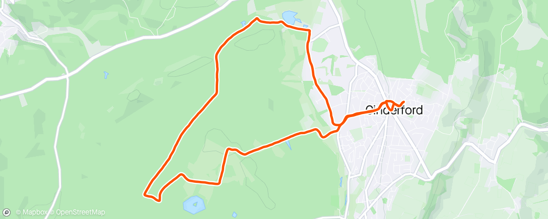 Map of the activity, Easy run and strides with James