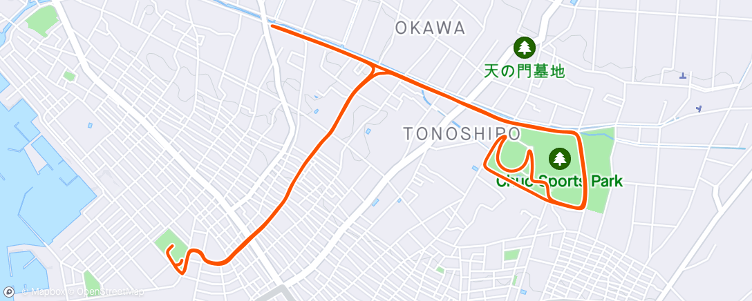 Map of the activity, Ishigaki Triathlon