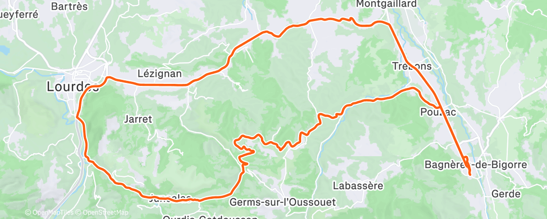 アクティビティ「Sortie vélo dans l'après-midi avec Paul et qq cyclos」の地図