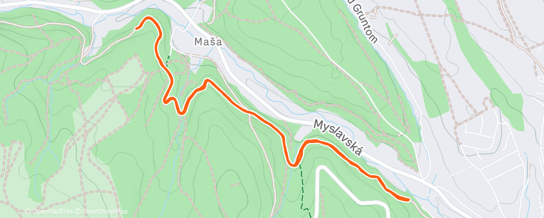Map of the activity, NEONKA TRAIL RUN