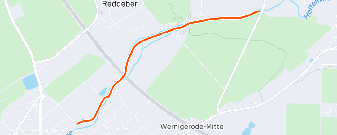 Map of the activity, Afternoon Walk