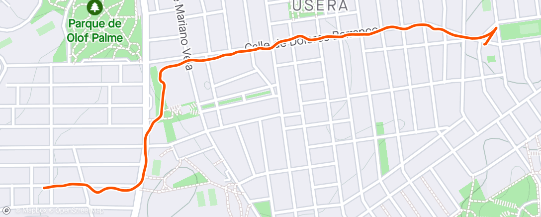 Mappa dell'attività Caminata por la mañana 