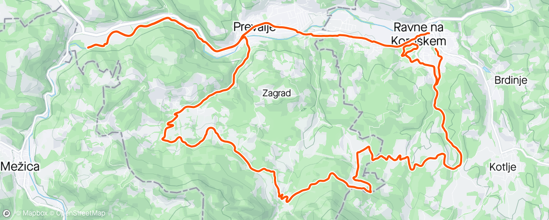Map of the activity, Kot/Polana
