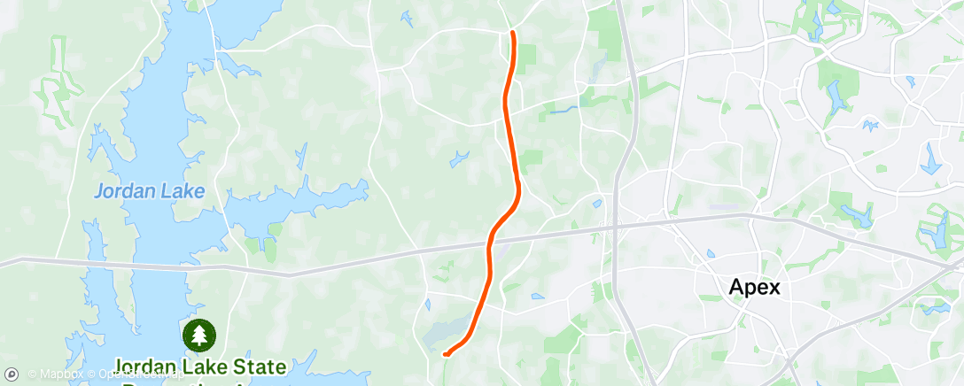 Map of the activity, Morning Run