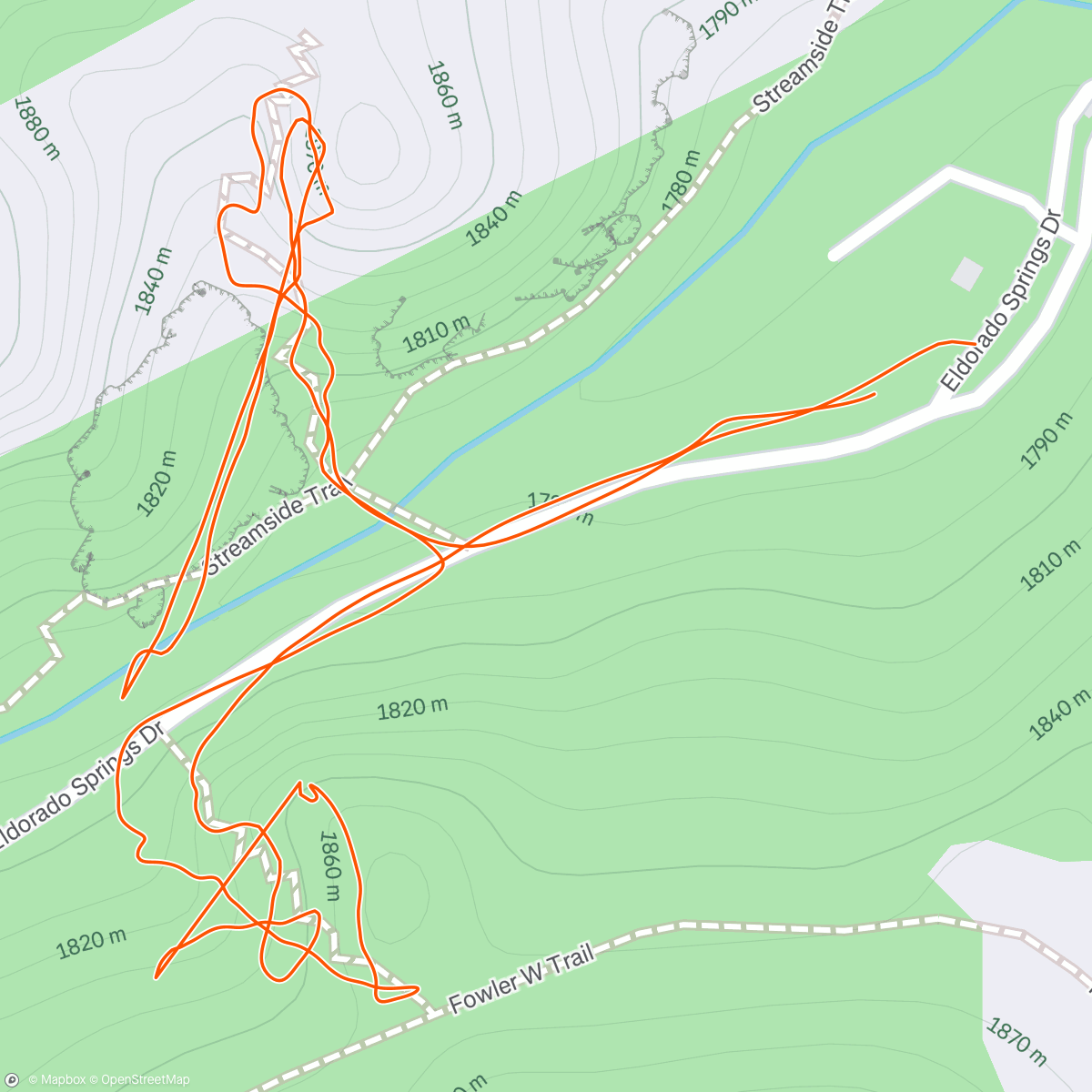 Map of the activity, Blind Tag w Hailey