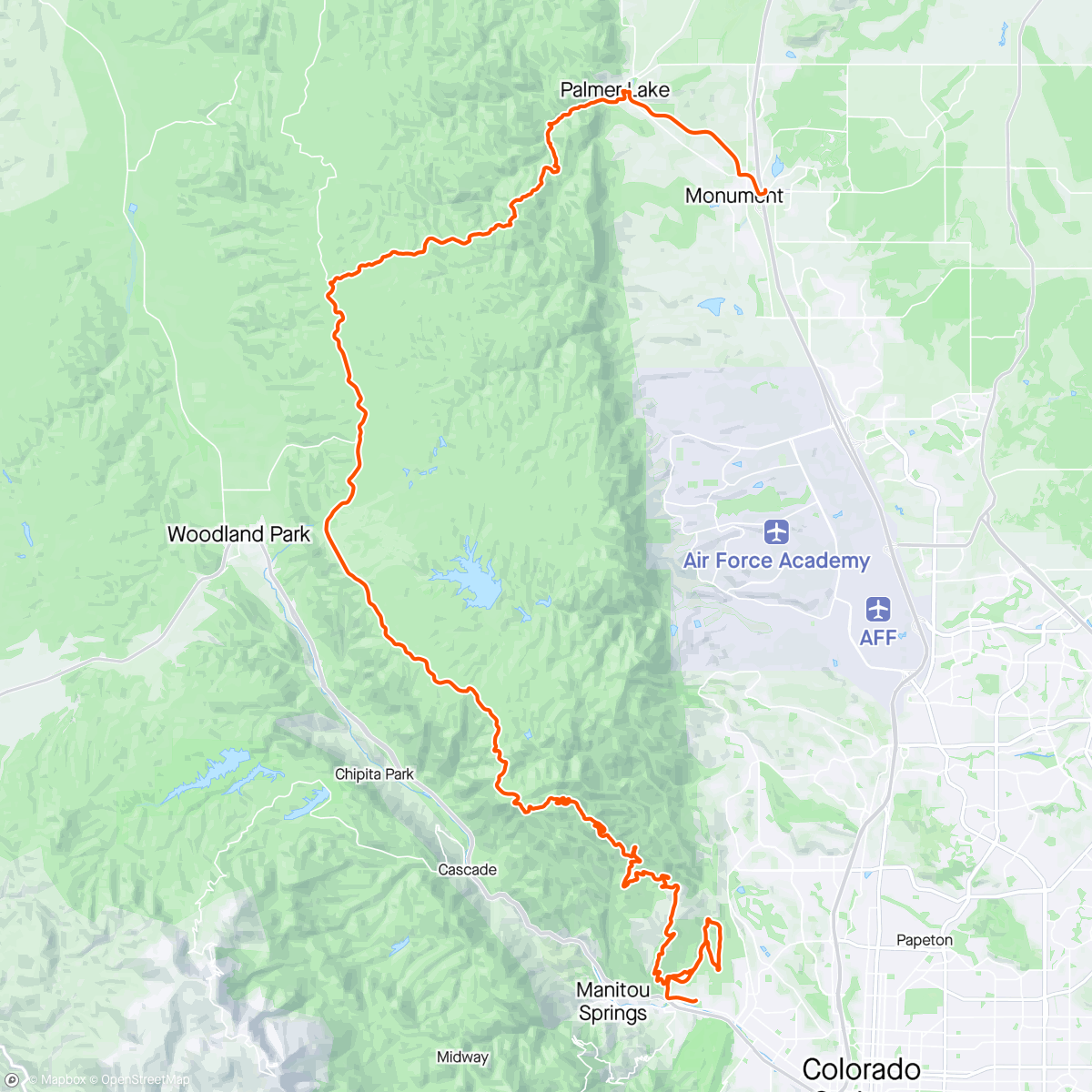 Map of the activity, Epic gravel. Rampart and balance rock. Really spicy towards the end there. 3/3