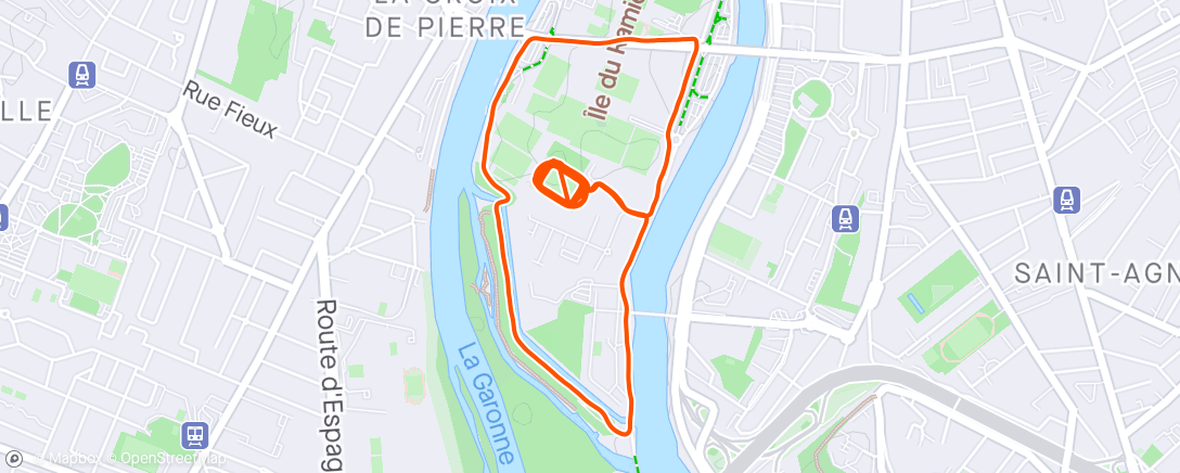 Map of the activity, Piste