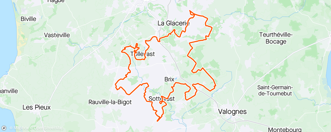 Map of the activity, Sortie Gravel un peu poussée