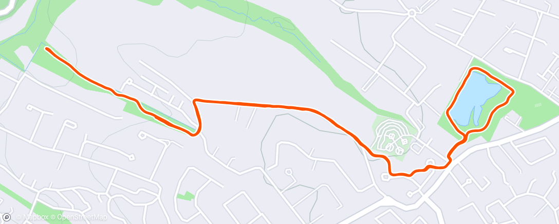 Mapa da atividade, Course à pied dans l'après-midi avec Martin