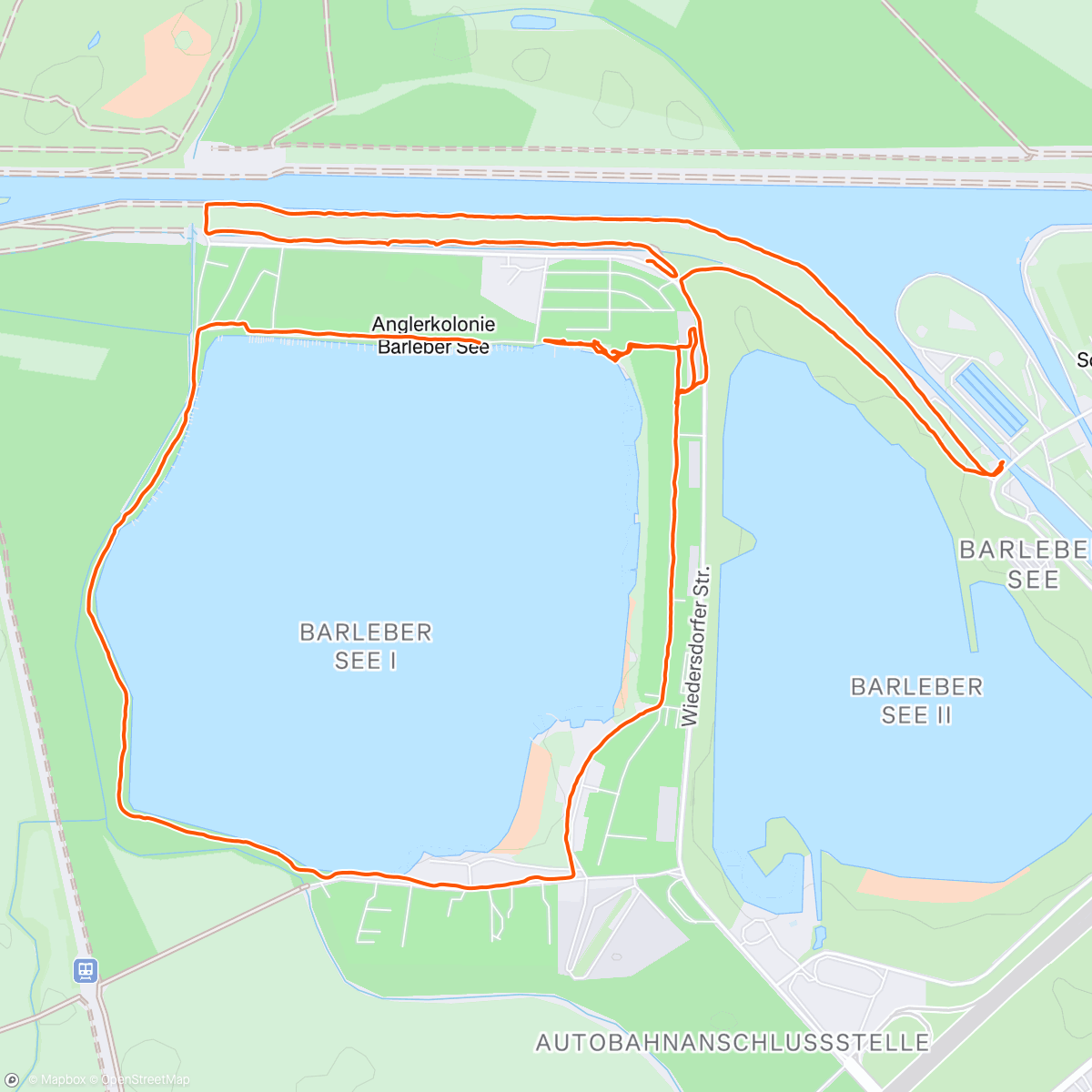 Map of the activity, Runde am Barleber See 🚶🏼‍♀️🚶🏻‍♀️🚶🏼‍♀️