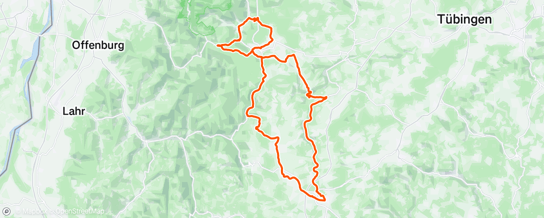 Map of the activity, Eigenes Strade gefahren und ordentlich angegraut