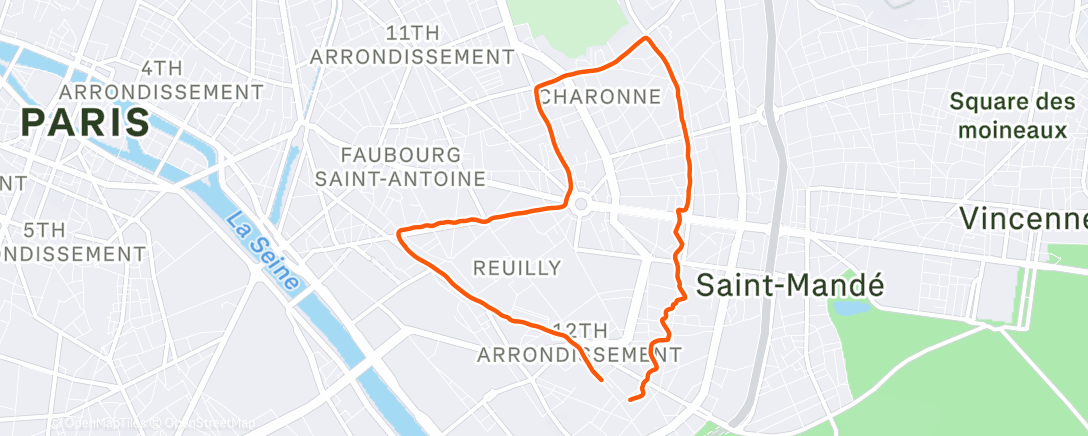 Map of the activity, Le chrono de ce matin est le souhait de ma Garmin 🤣🤣🤣