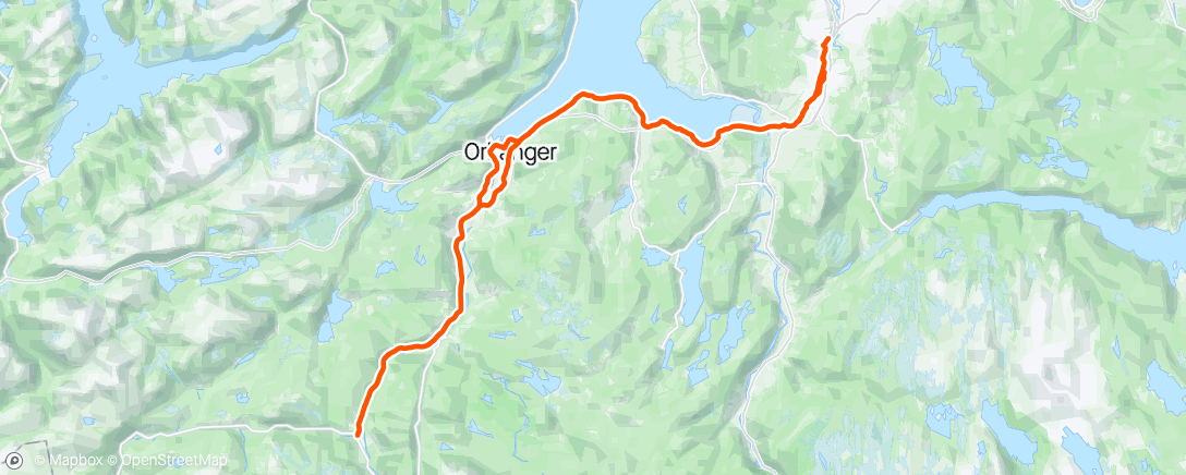Map of the activity, Sub 10 Storås tur
