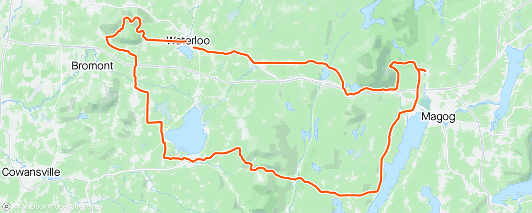 Map of the activity, Easy kms