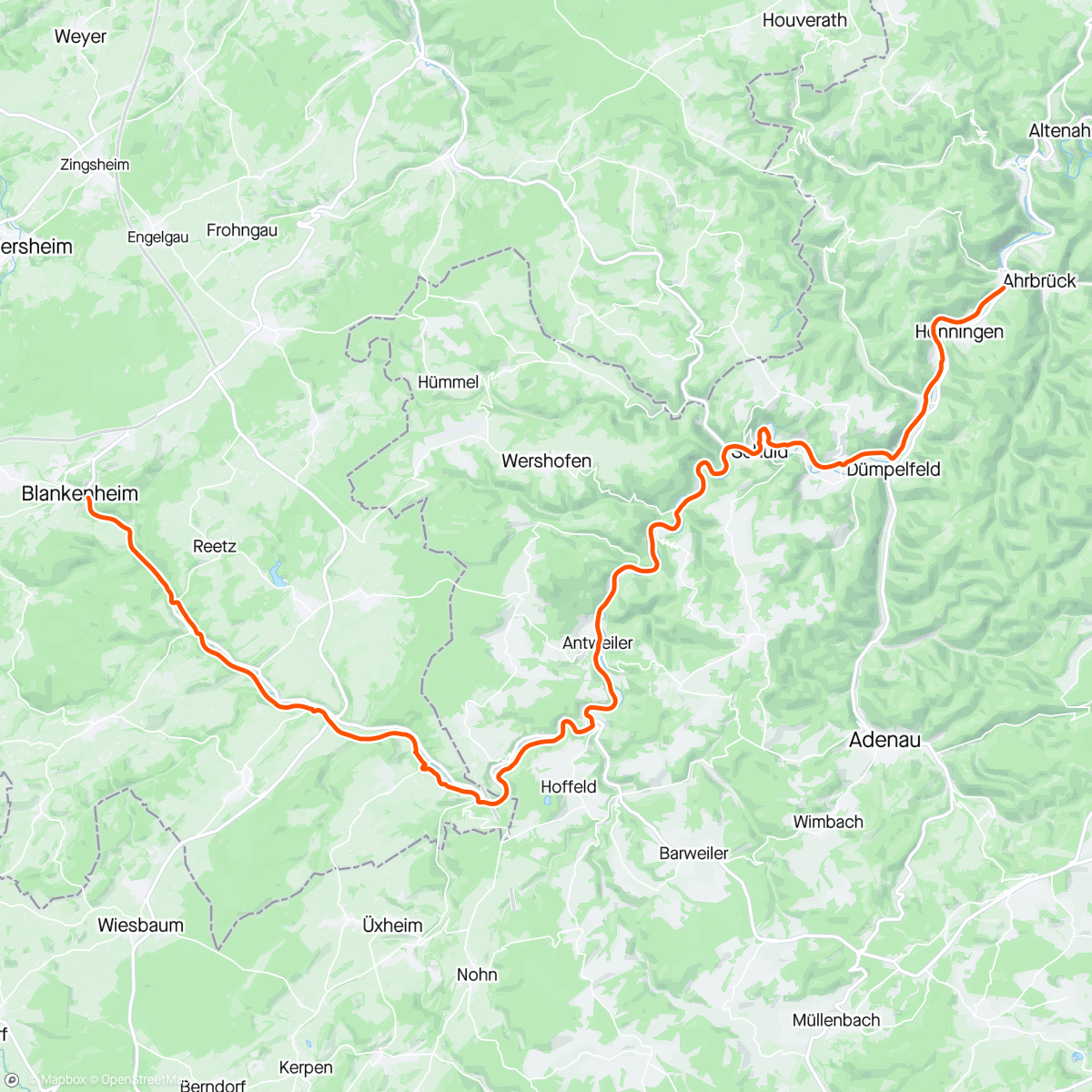 Map of the activity, ROUVY - Ahrtal Downhill 1