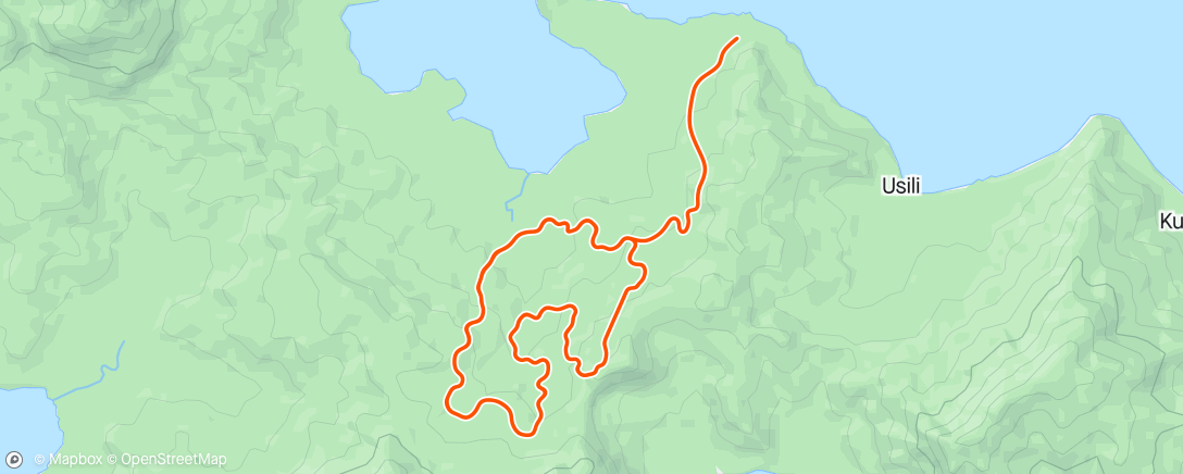 Map of the activity, Zwift - Unstructured Structure - Free Ride in Watopia