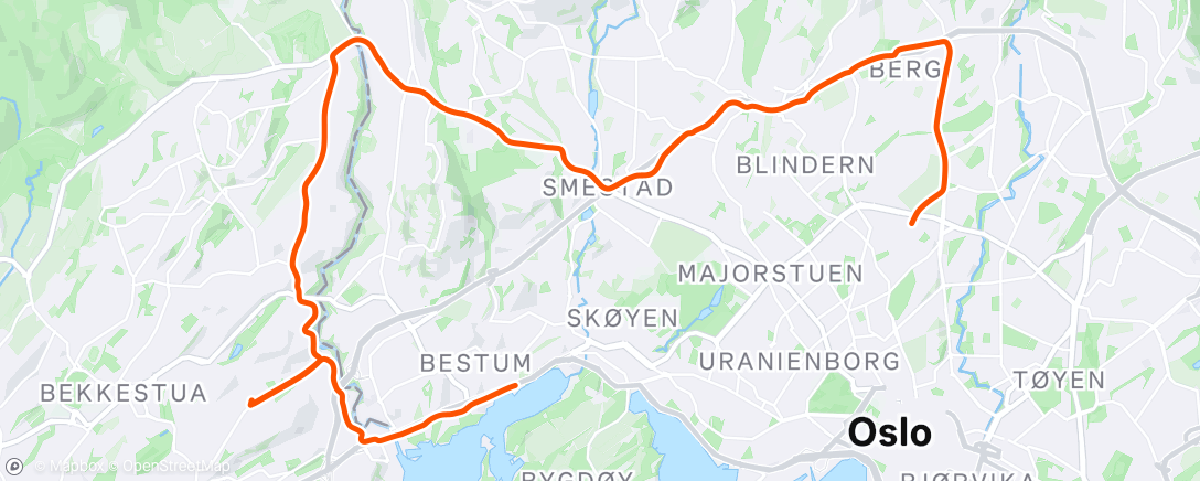 Map of the activity, Afternoon Ride