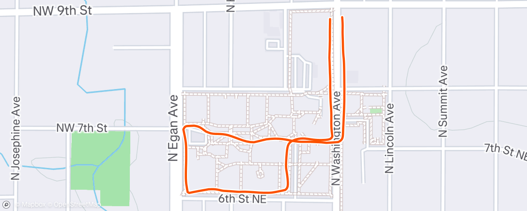 Map of the activity, Afternoon Walk