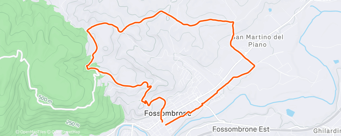 Map of the activity, Corsa dell'ora di pranzo - 🔋 920 Wh