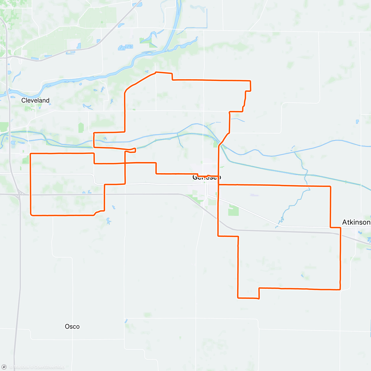 Map of the activity, QCBC Heartland Tour 2023