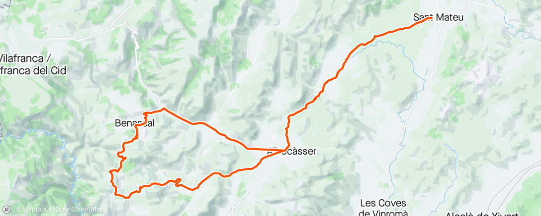 アクティビティ「Sortie vélo le matin」の地図