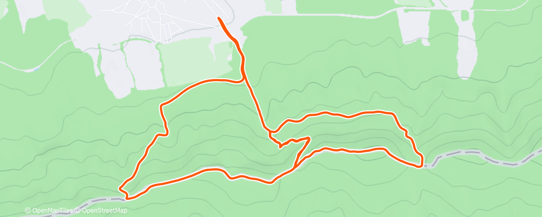 Map of the activity, Lunch Trail Run
