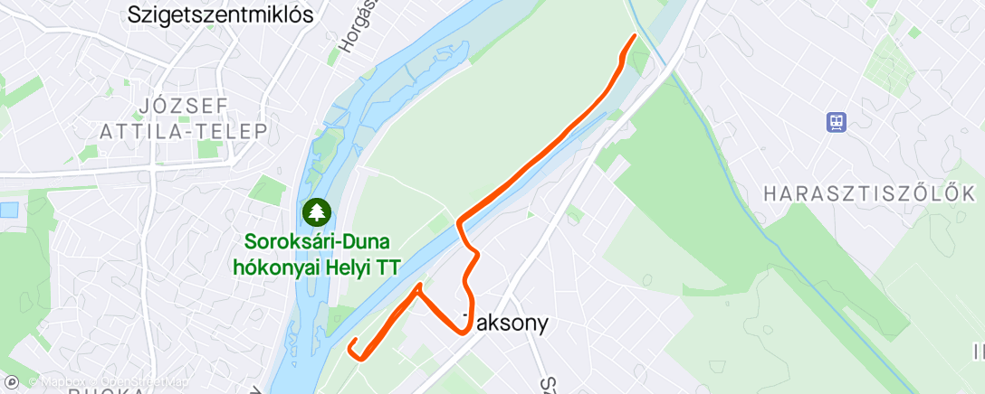 Carte de l'activité Taksony - Morning Run