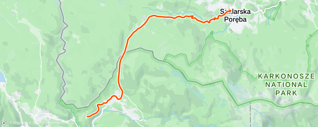 Map of the activity, Afternoon Ride