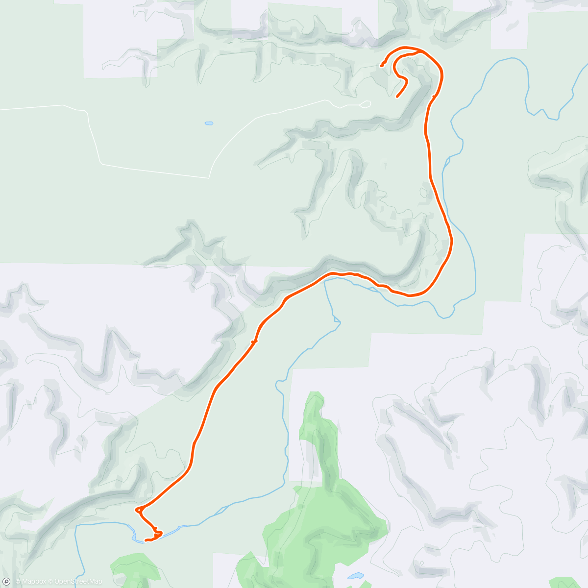 Map of the activity, Ride to dinosaur tracks in Picketwire Canyon